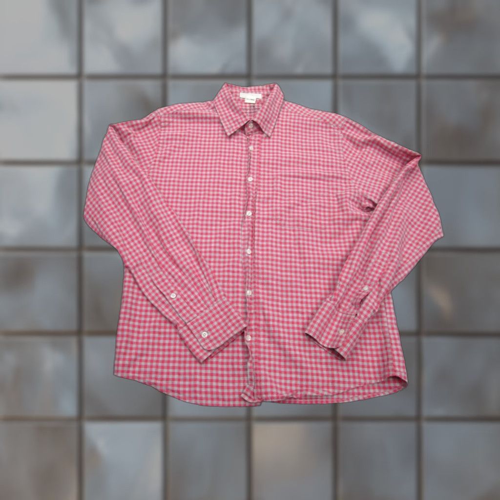 Vintage B.D. Baggies Button-Down Shirt Mens Small Red Plaid Gingham Check Cotton Woven Size US S / EU 44-46 / 1 - 1 Thumbnail