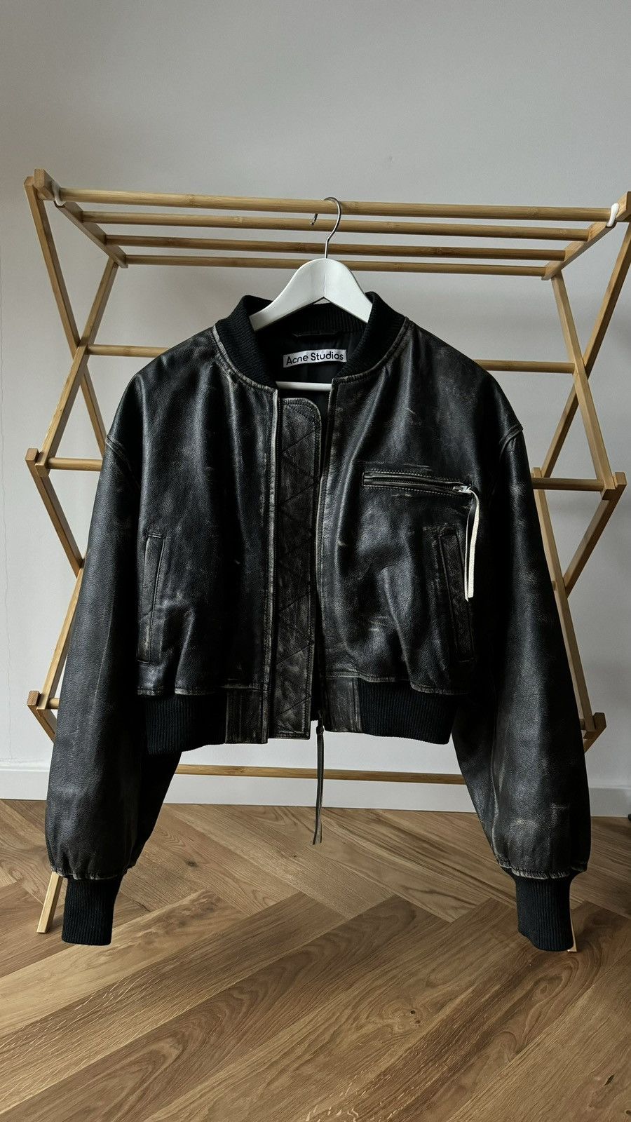 Acne Studios Acne Studios Leather Bomber Size L / US 10 / IT 46 - 1 Thumbnail