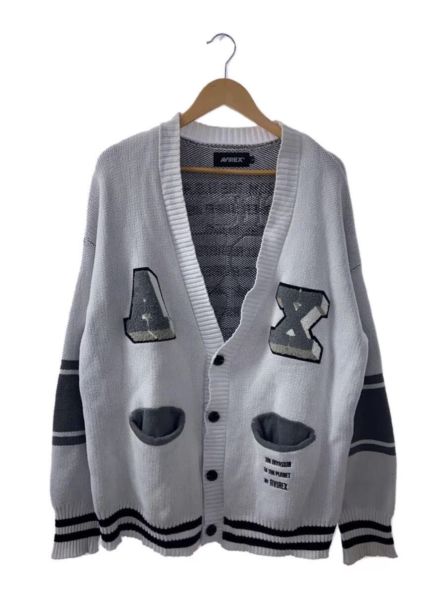 Avirex Avirex Avx Varsity Cotton Cardigan White Size US L / EU 52-54 / 3 - 1 Thumbnail