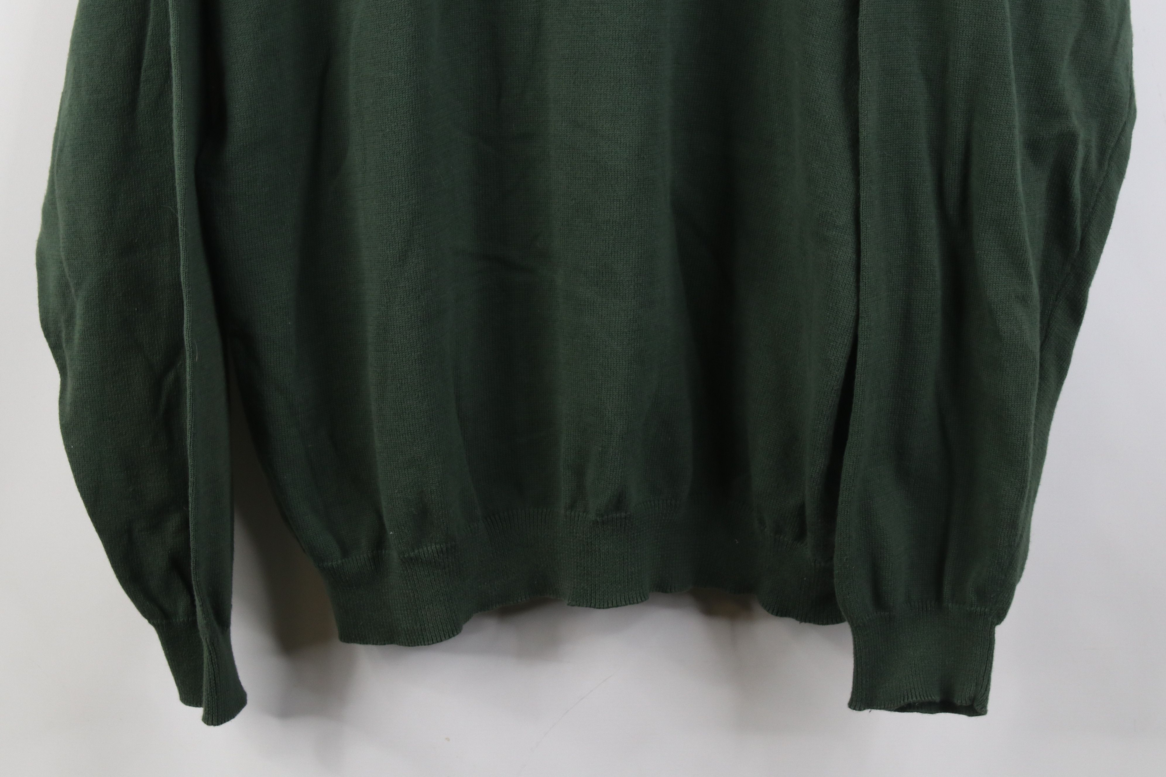 Eddie Bauer Vintage 90s Eddie Bauer Cotton Knit Collared Sweater Green Size US L / EU 52-54 / 3 - 3 Thumbnail