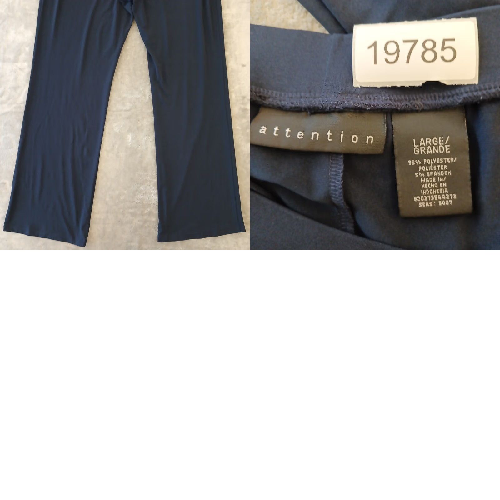 Vintage Attention Pants Womens Large Blue Pull On 34x31 Mid Rise Ankle Straight 34 31 Blue Pants Womens L Mid Blue Pull On Ankle Straight 34x31 Size 36" / US 14 / IT 50 - 8 Thumbnail