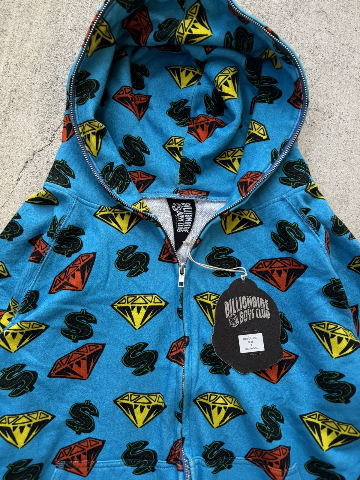 Billionaire Boys Club Vintage Billionaire Boys Club Diamond &Dollars Zip Up Hoodie Size US S / EU 44-46 / 1 - 3 Thumbnail