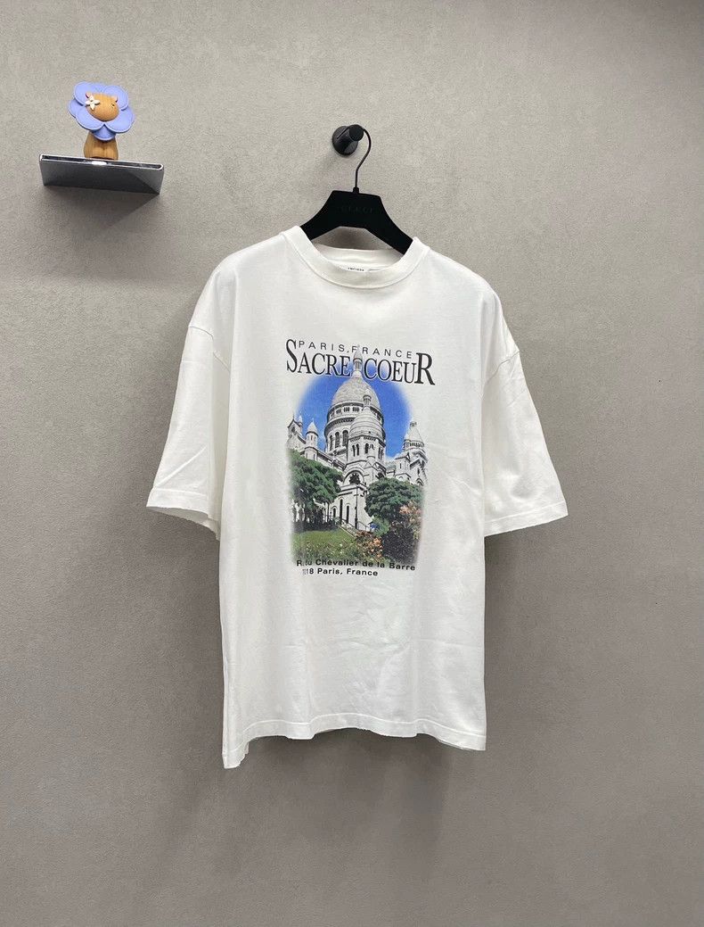 Balenciaga Balenciaga Letter Architecture Printed White Short Sleeve Size US S / EU 44-46 / 1 - 3 Thumbnail