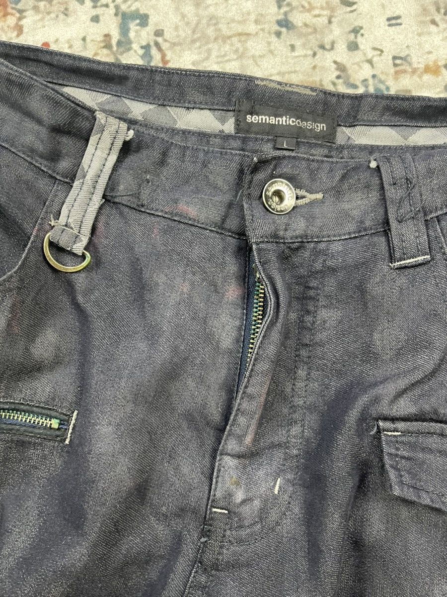 semanticdesign Semantic Design Diamond Checked Multi Pocket Bush Pants Size US 33 - 13 Thumbnail
