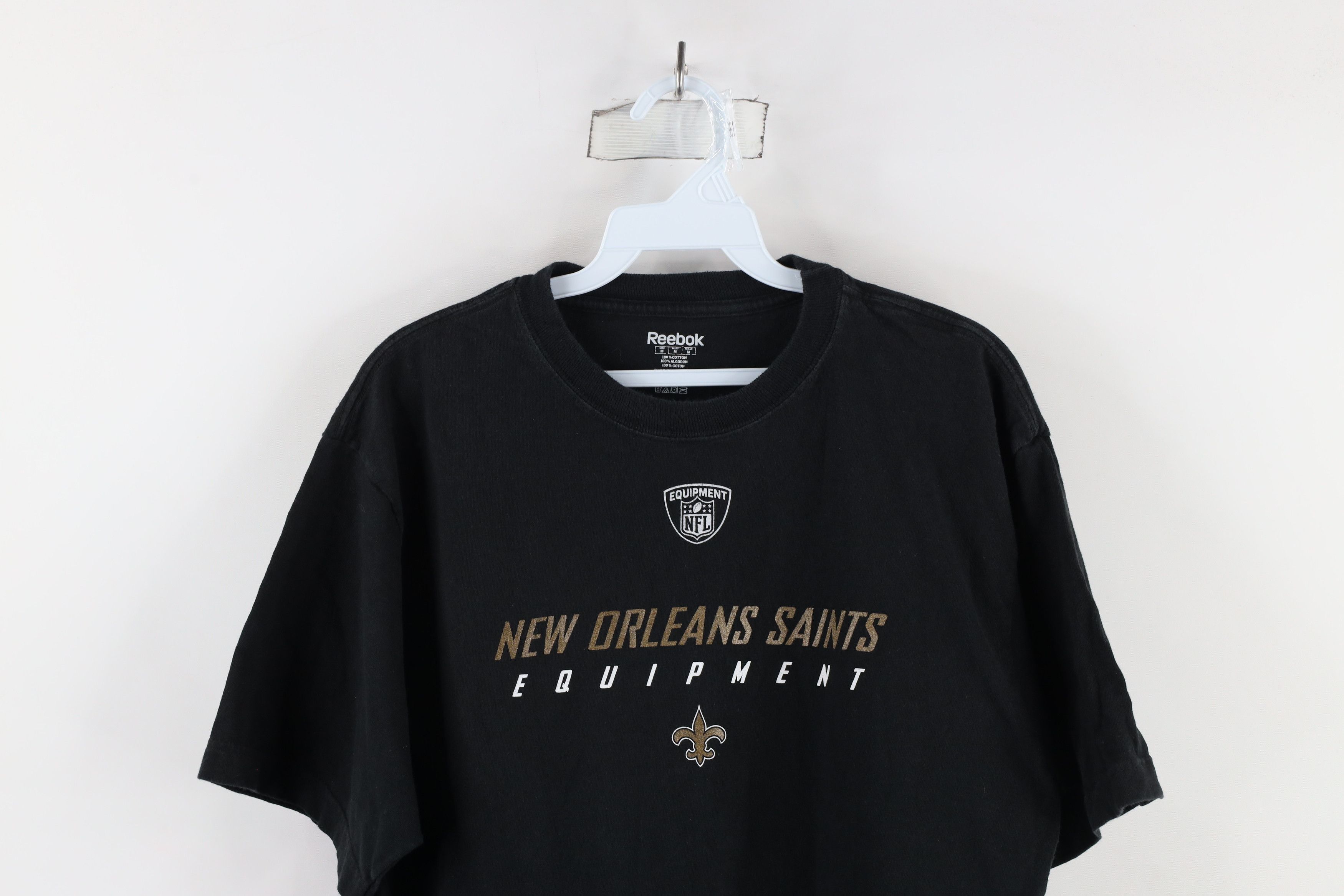 Reebok × Vintage Vintage Reebok Spell Out New Orleans Saints Football T-Shirt Size US M / EU 48-50 / 2 - 2 Thumbnail