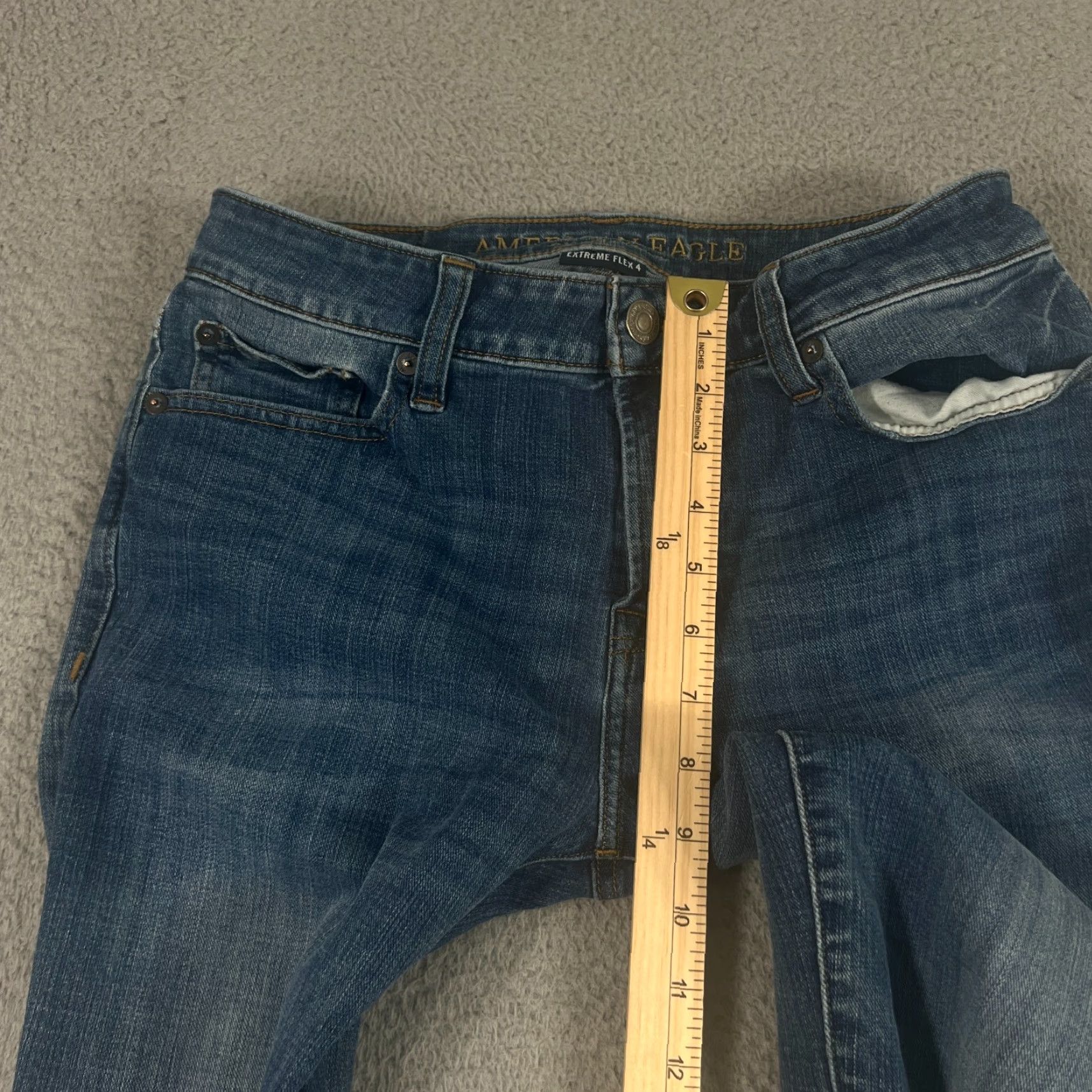 American Eagle Outfitters American Eagle Jeans Adult 30x31 Blue Bootcut Denim Mens Size US 30 / EU 46 - 4 Thumbnail