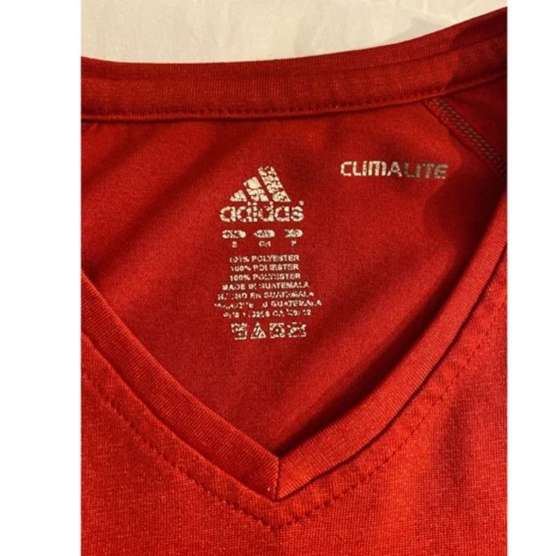 Adidas Sporty Red Climalite Athletic T-Shirt Adidas Performance Size S / US 4 / IT 40 - 3 Thumbnail