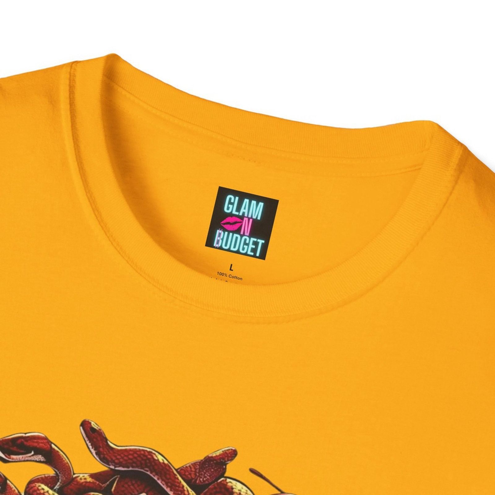 Handmade Handmade Medusa Graphic Tee Yellow Streetwear Unisex 2X Size XXL / US 16-18 / IT 52-54 - 4 Thumbnail