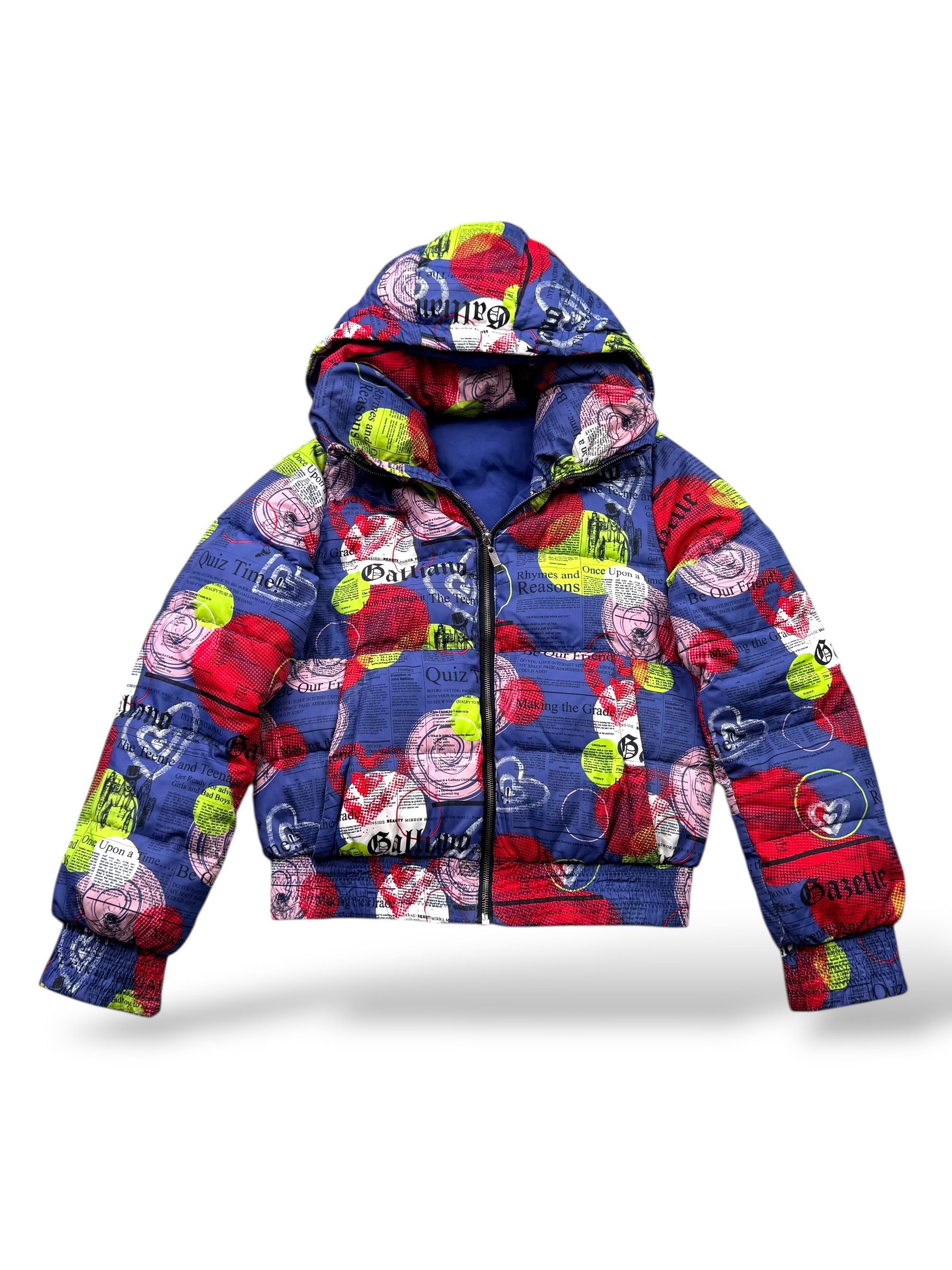 John Galliano Galliano Gazette Vintage Down Puffer Cropped Jacket D10 Size S / US 4 / IT 40 - 1 Thumbnail