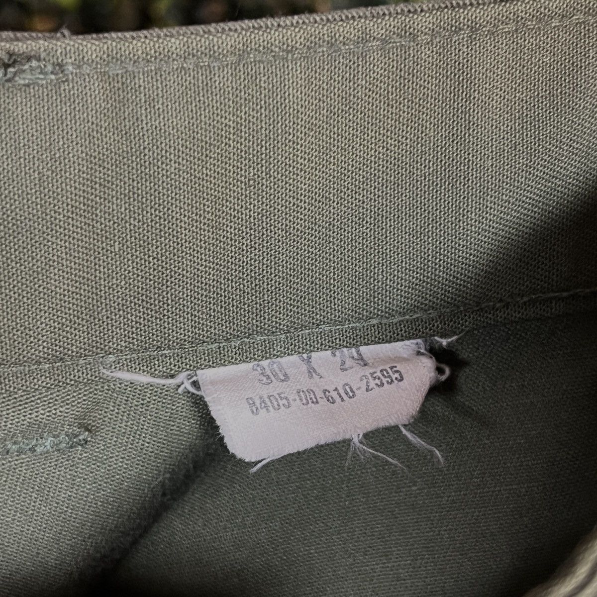 Vintage Vintage 70s 30x29 OG-107 Cotton Military Army Fatigue Pants Size US 30 / EU 46 - 4 Thumbnail