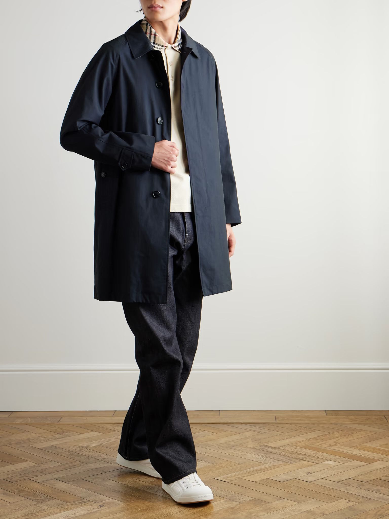 Burberry o1y0426 Trench Coat in Dark Blue Size US S / EU 44-46 / 1 - 2 Thumbnail