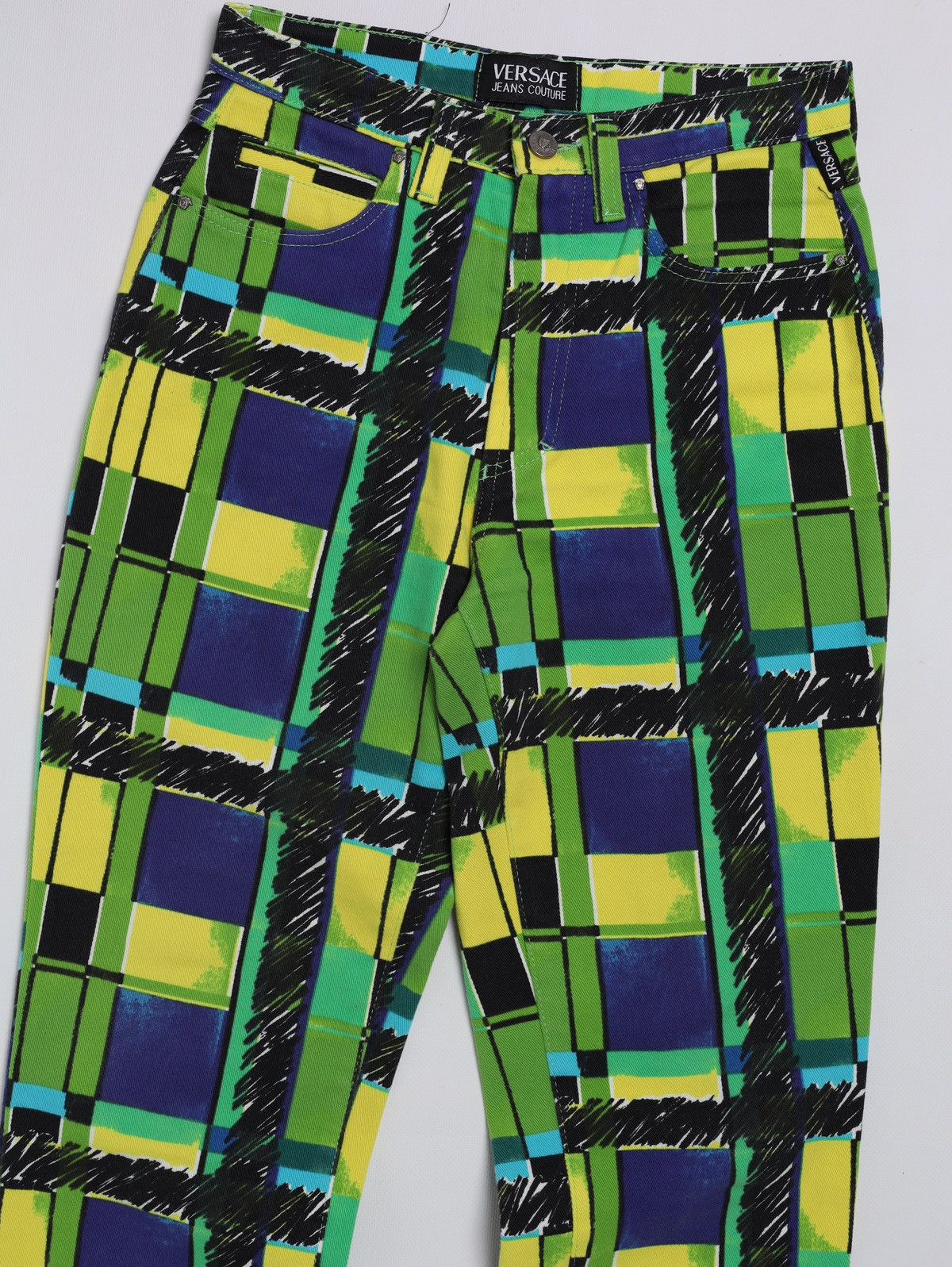 Versace Jeans Couture Vintage Versace Jeans Couture Multicolour Denim Size 29" - 4 Thumbnail