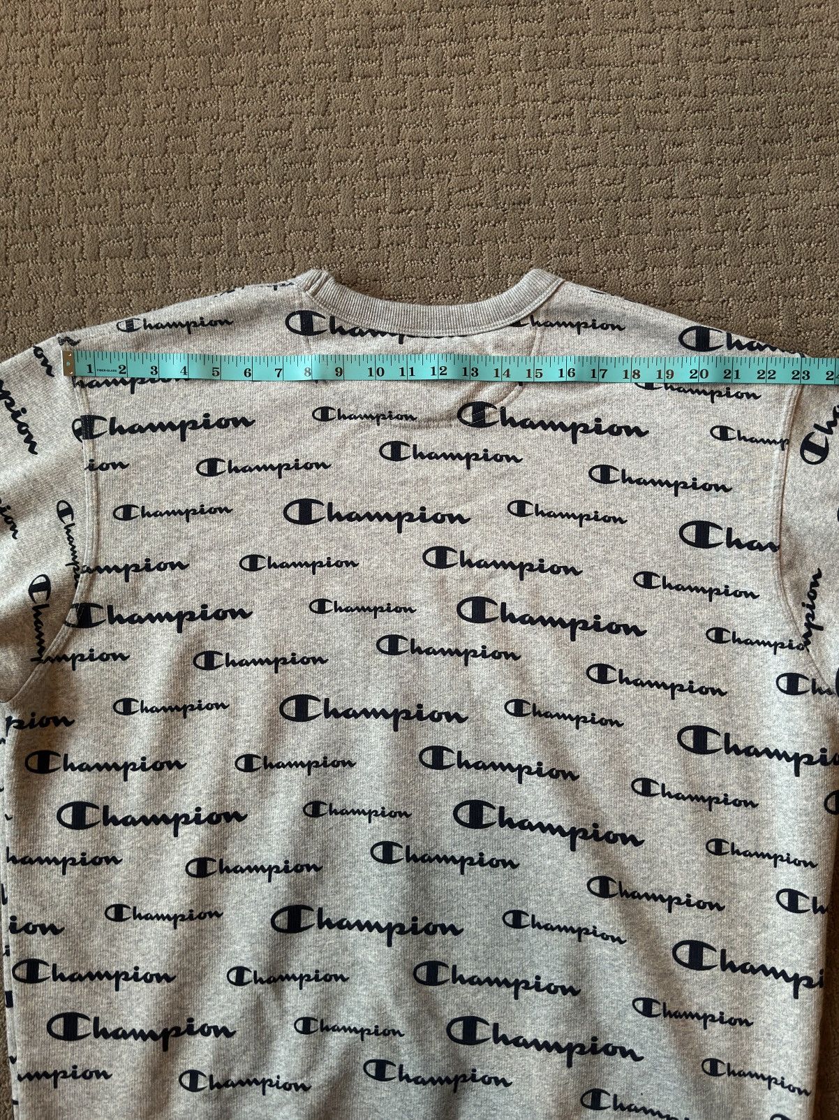 Champion All Over Logo Print Sweater Size US XL / EU 56 / 4 - 4 Thumbnail