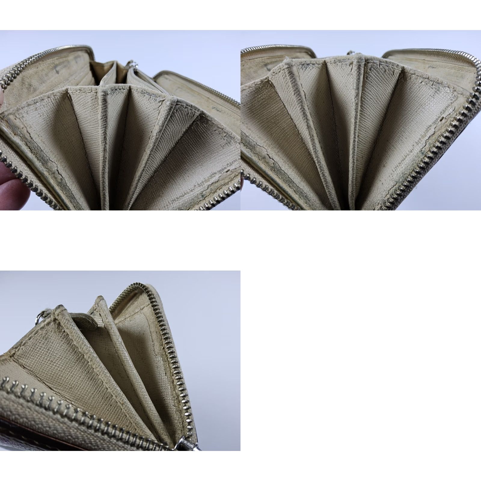 Coach Coach Wallet Zip Around Beige Floral Accordion DAMAGED Size ONE SIZE - 10 Thumbnail