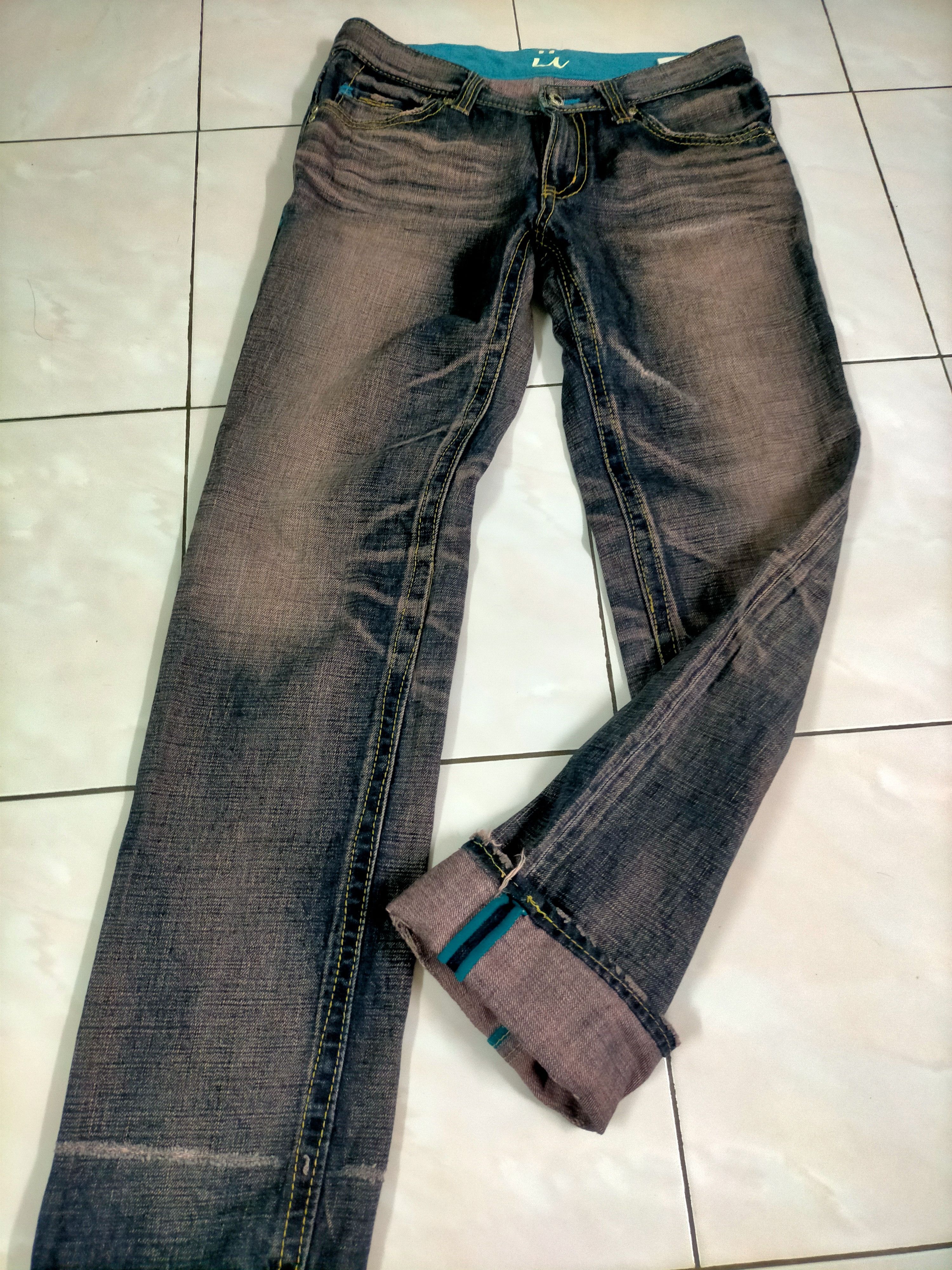 Vintage Caqu Selvedge Distressed Denim