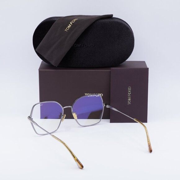 Tom Ford Tom Ford FT5876-B 014 Eyeglasses Ruthenium 56mm Butterfly Size ONE SIZE - 9 Thumbnail