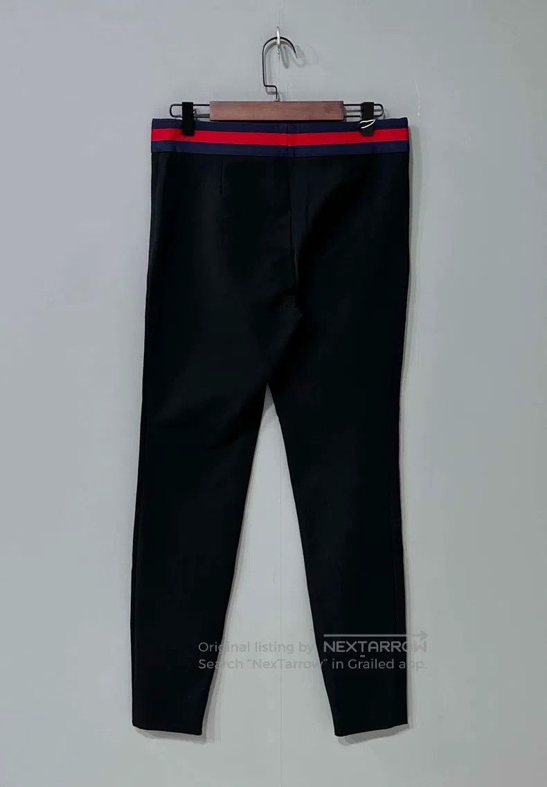Gucci Gucci Black bow rhinestone striped cotton casual trousers Size 26" / US 2 / IT 38 - 3 Thumbnail