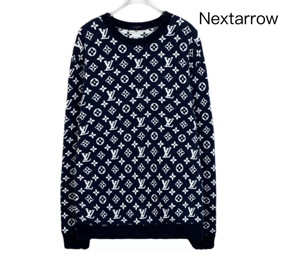 Louis Vuitton Louis Vuitton Lv's navy blue round neck long sweatshirt Size US L / EU 52-54 / 3 - 1 Thumbnail