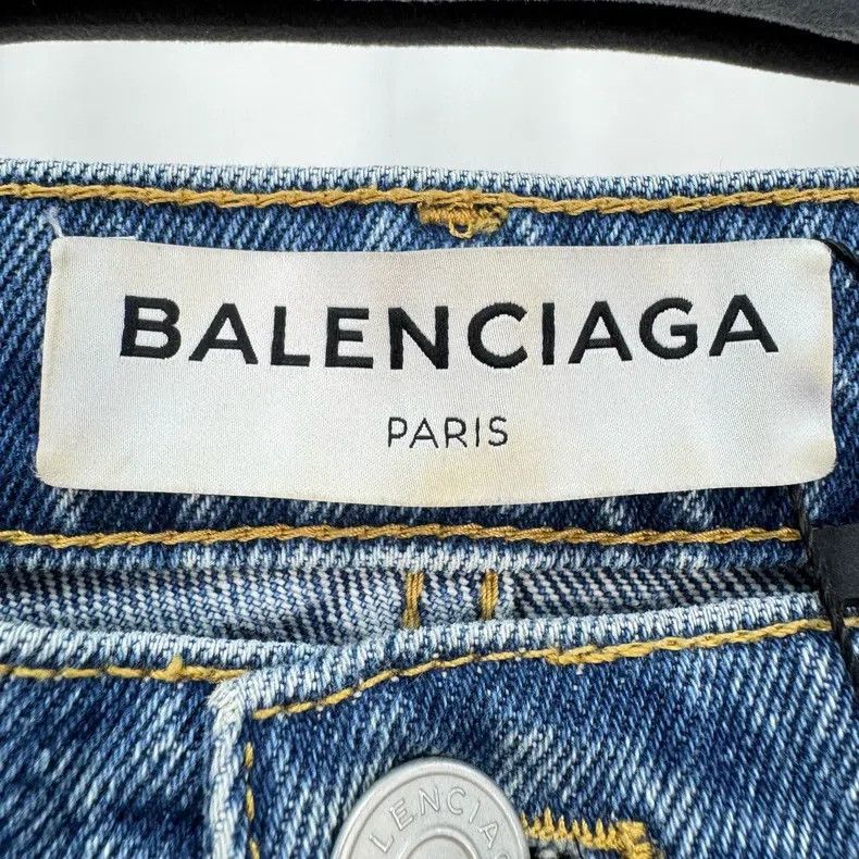 Balenciaga Balenciaga Washed Color Block Denim Pants Size US 36 / EU 52 - 5 Thumbnail