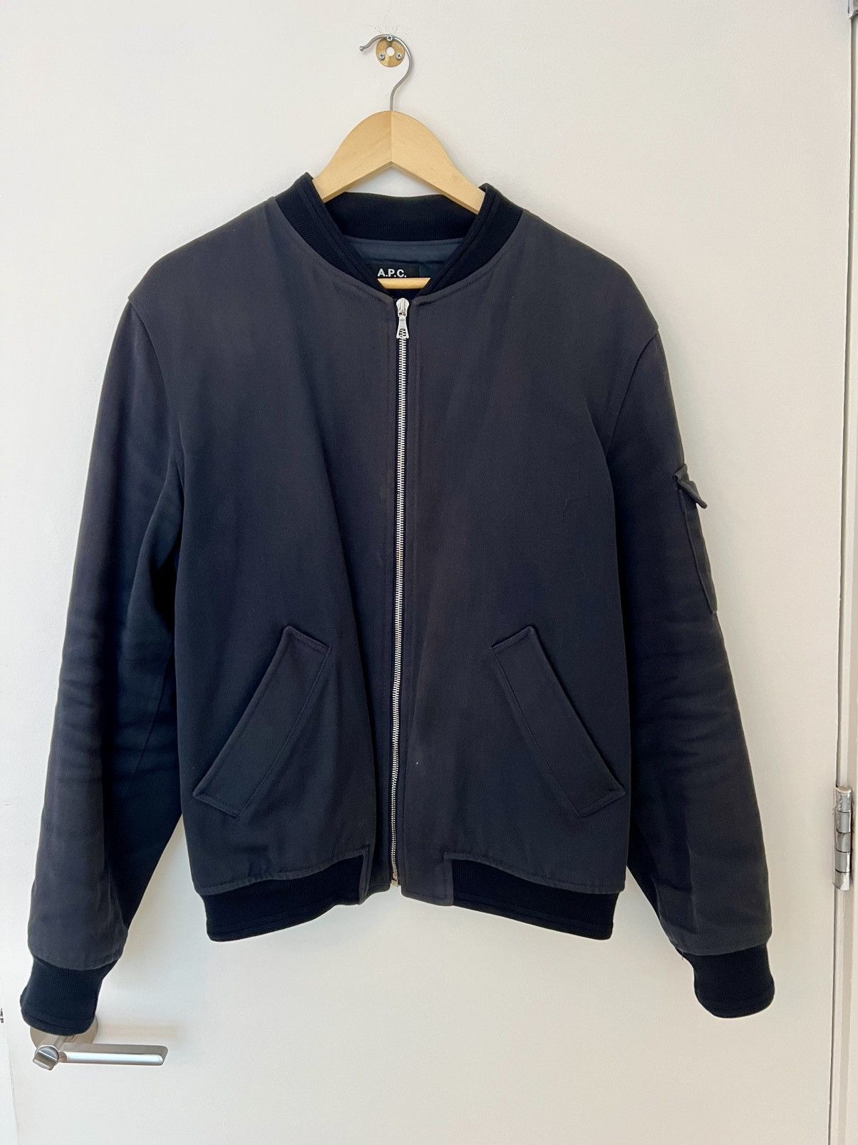 A.P.C. Cotton linen padded bomber Size US M / EU 48-50 / 2 - 1 Thumbnail