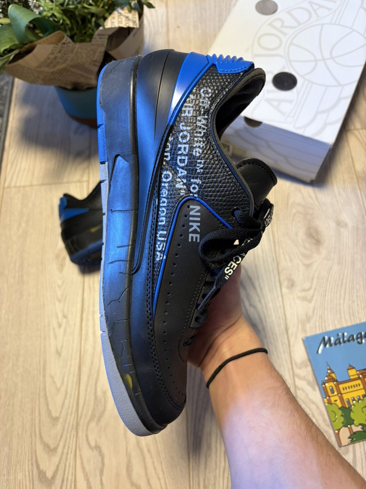 Nike × Off-White Jordan 2 Retro Low x Off White - black blue 10.5 / 44.5 Size US 10.5 / EU 43-44 - 6 Thumbnail