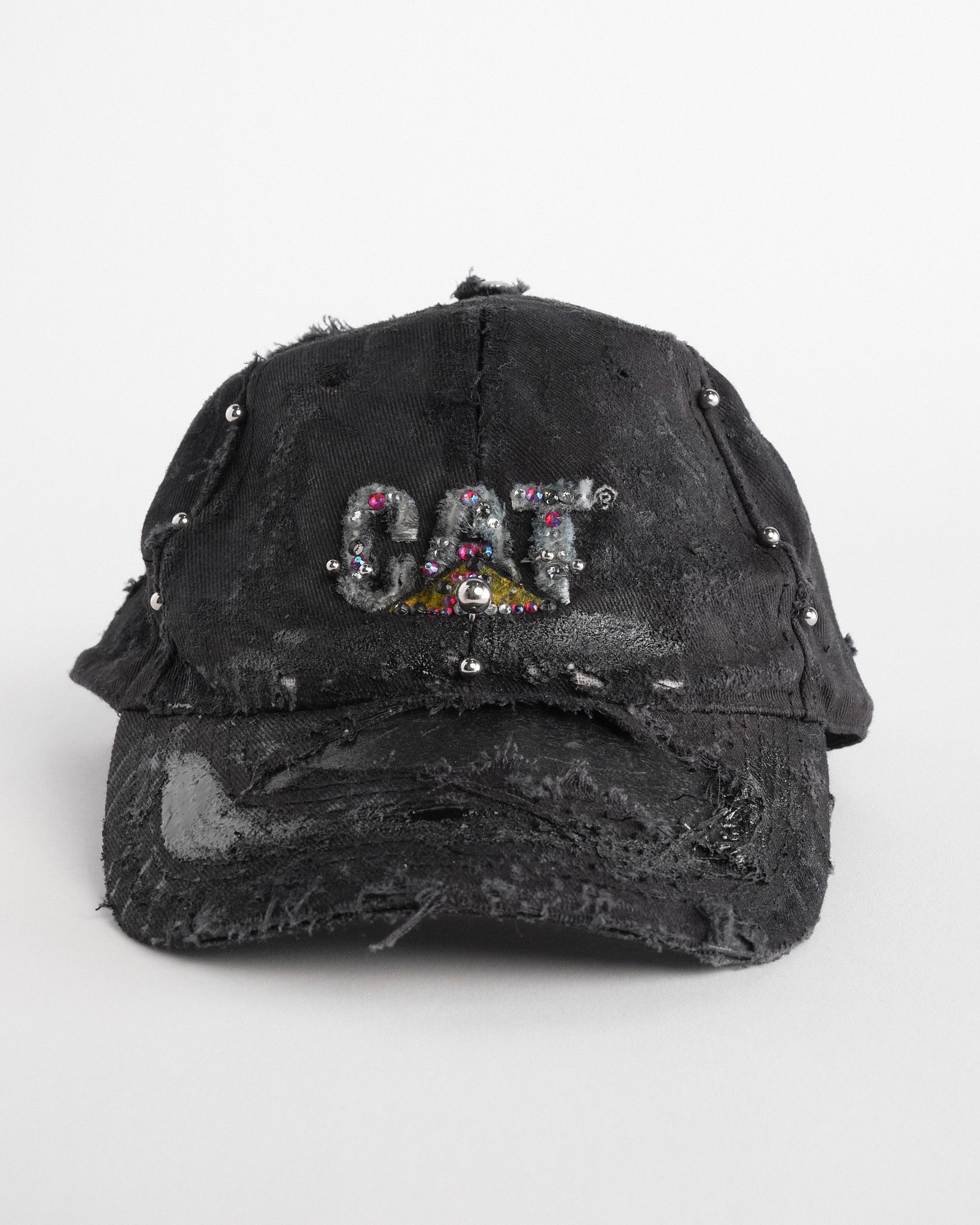 Caterpillar ASTROBOI* x CAT Black Rhinestone Pierced Hat Size ONE SIZE - 1 Thumbnail