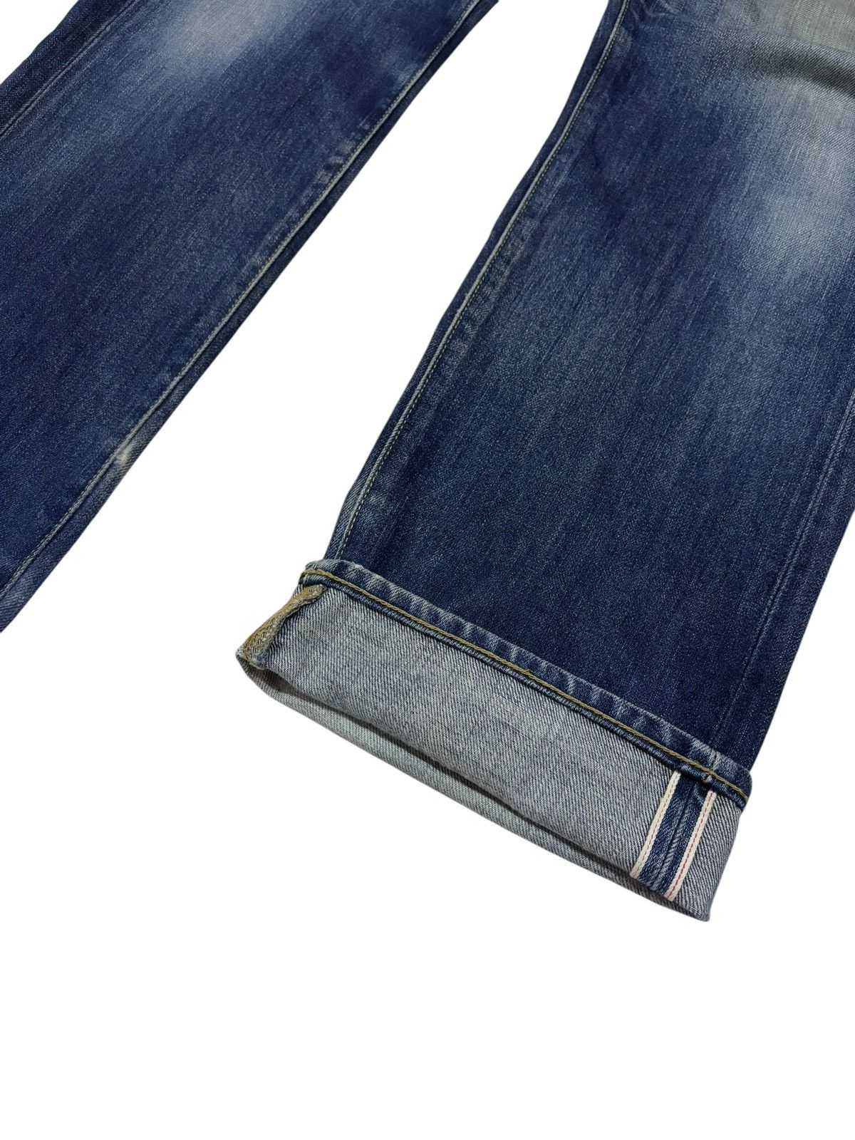 Jun Takahashi × Kaihara Denim Vintage Japan Uniqlo Faded Selvedge Jeans Size US 34 / EU 50 - 6 Thumbnail