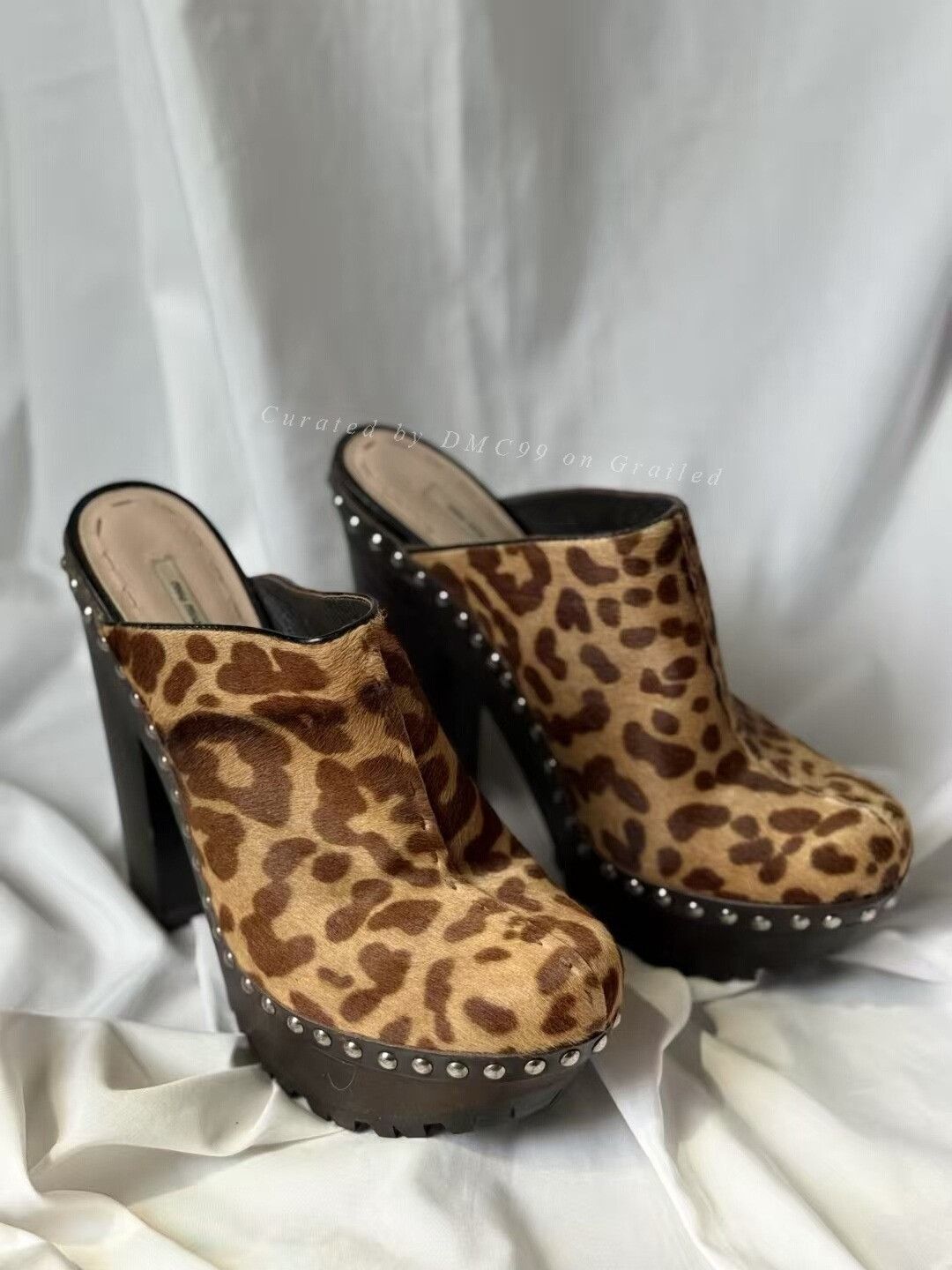 Miu Miu Miu Miu Leopard Print High Heels Size US 7 / IT 37 - 1 Thumbnail