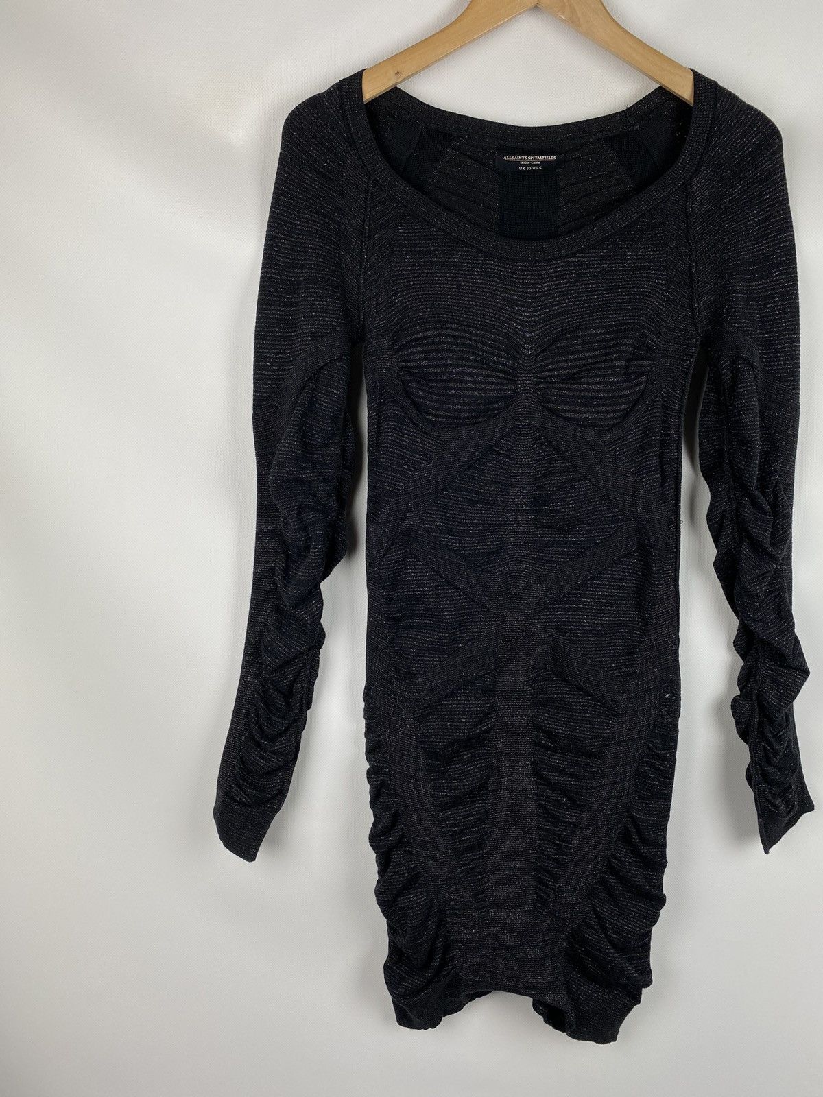 Allsaints × Japanese Brand Allsaints Vikrama Bodycon ladies long sleeve metal dress Size M / US 6-8 / IT 42-44 - 2 Thumbnail