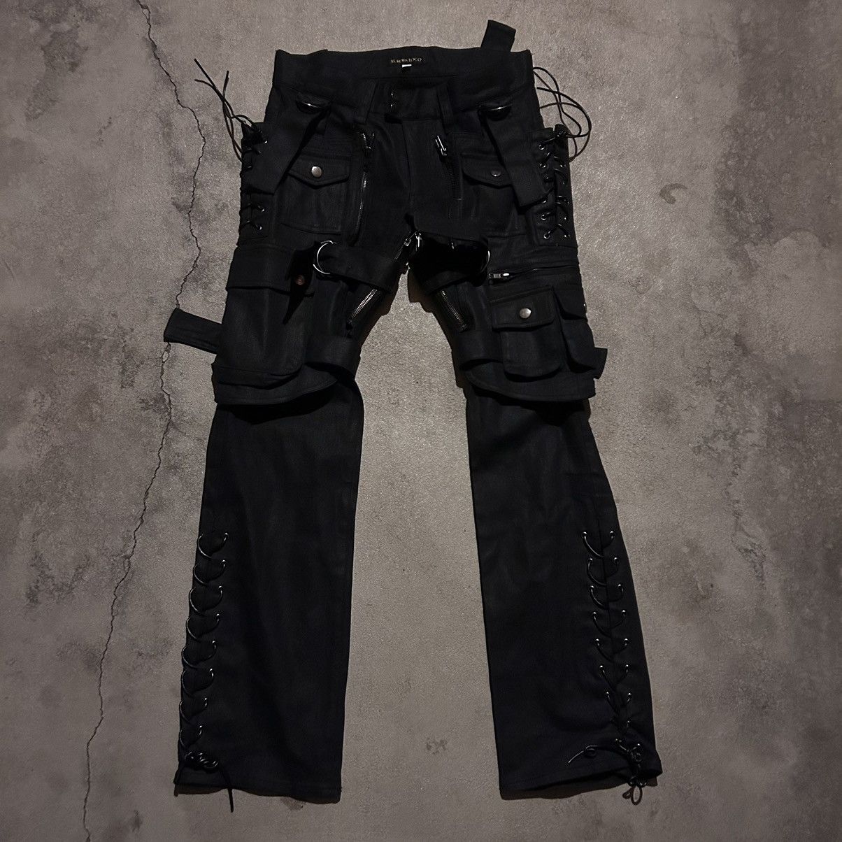 If Six Was Nine × Japanese Brand × Le Grande Bleu (L.G.B.) El ropa loco bondage black pants Size US 28 / EU 44 - 1 Thumbnail
