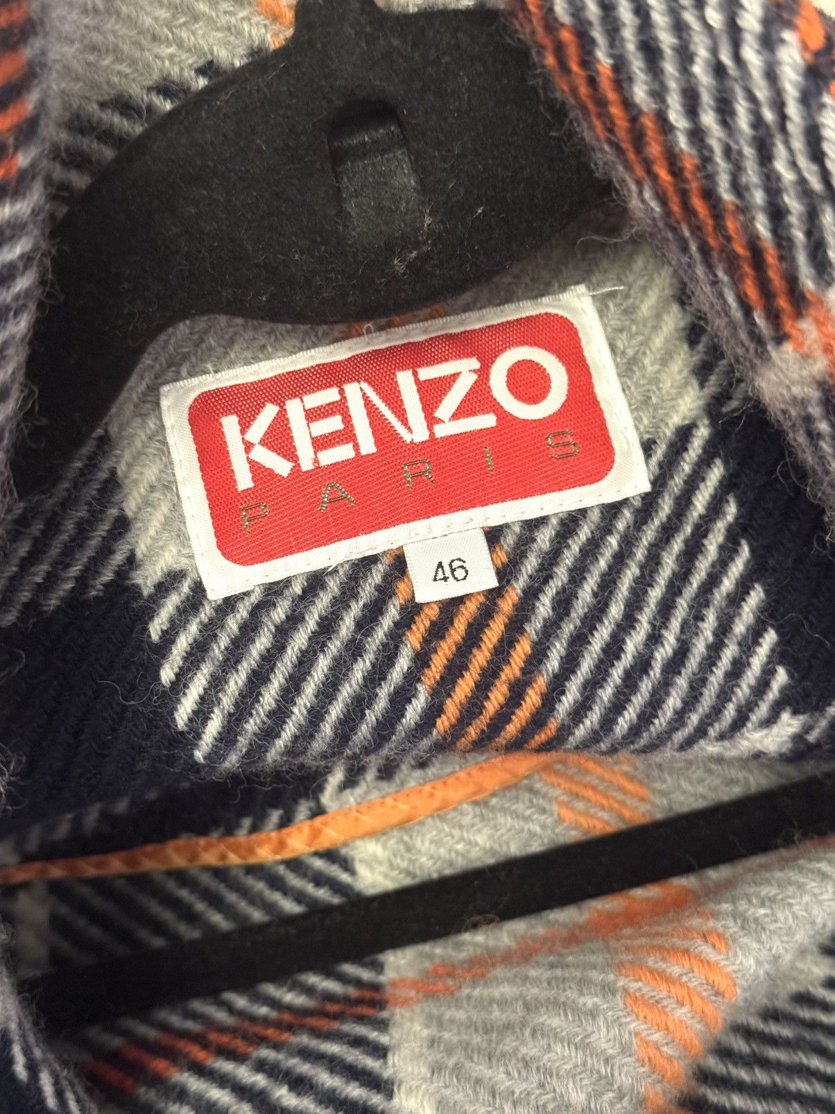 Kenzo kenzo runway fw22 men wool printed fringes coat 46 Size US S / EU 44-46 / 1 - 2 Thumbnail