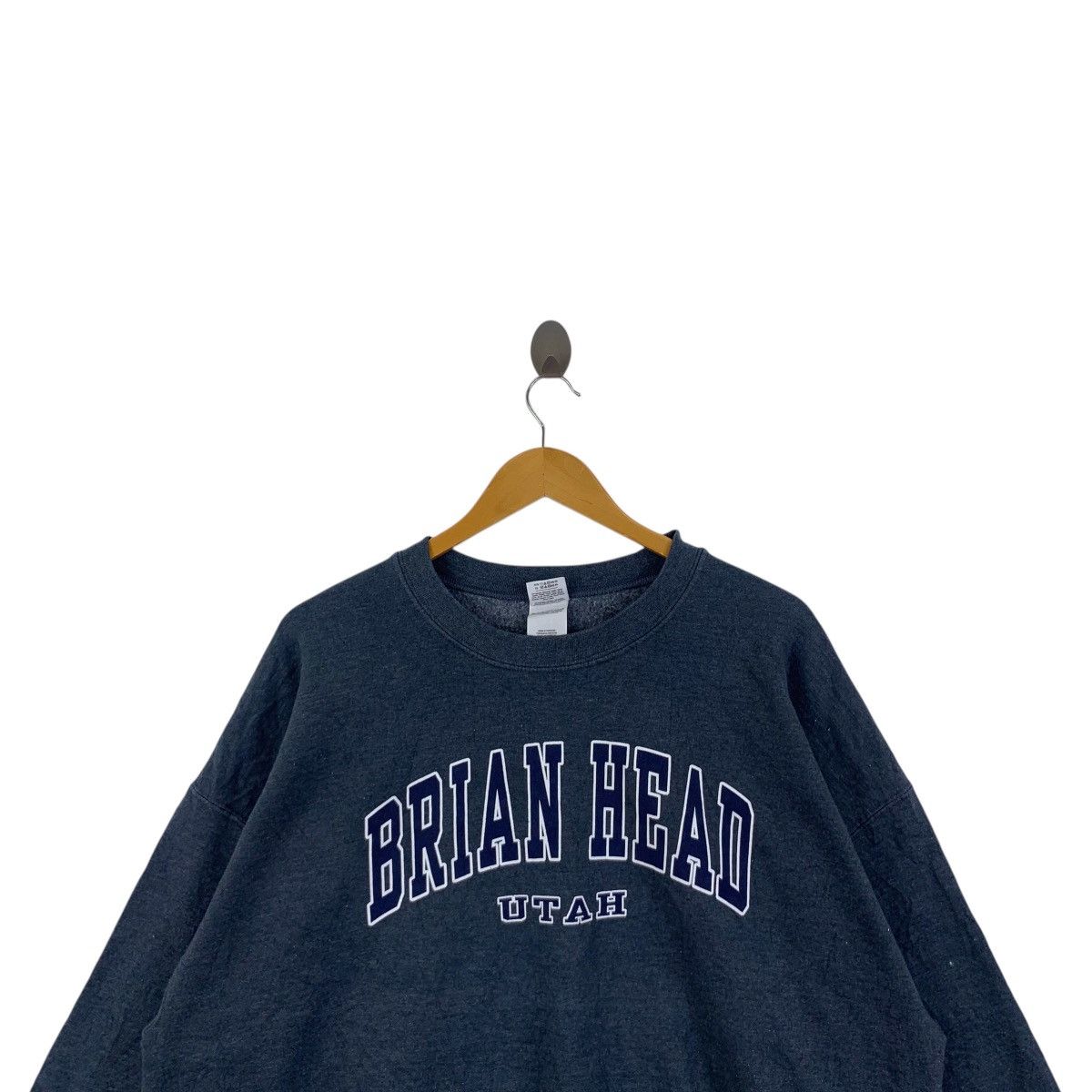 Gildan BRIAN HEAD UTAH Logo Print Dark Grey Sweatshirt Size US XXL / EU 58 / 5 - 2 Thumbnail