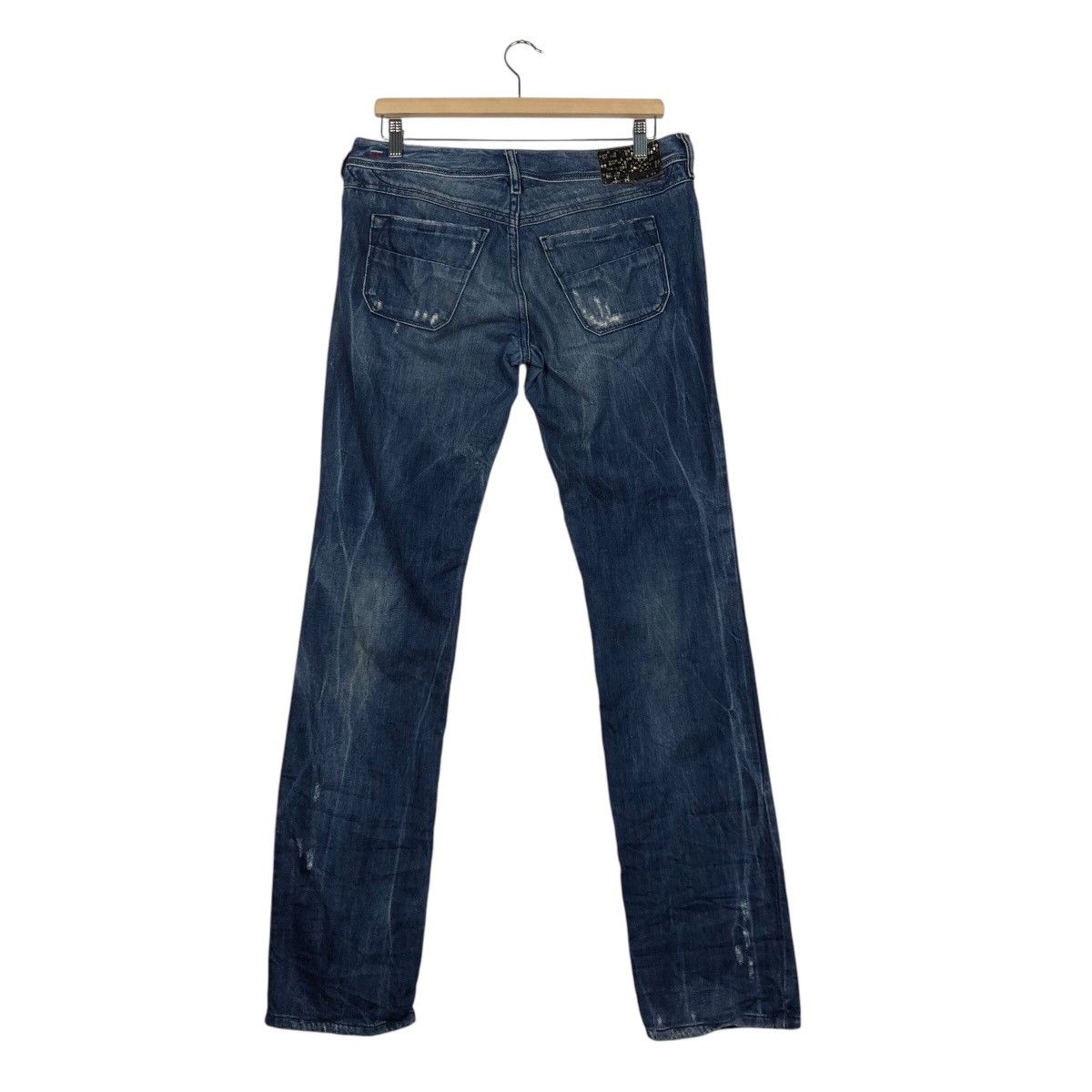 Diesel 📌Vintage Denim Jeans Diesel Parachute Bondage Biker Style Size US 32 / EU 48 - 9 Thumbnail