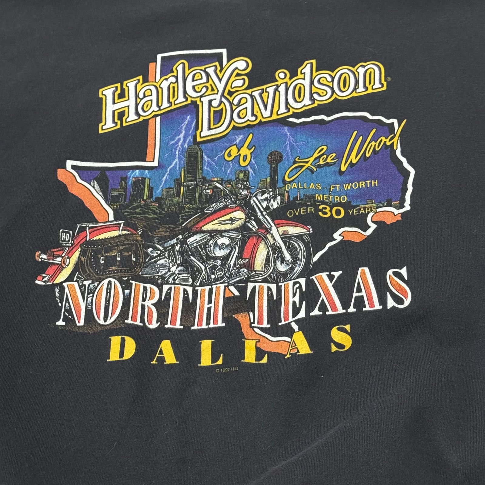 Harley Davidson Vintage 90s Harley Davidson Dallas Texas Biker Sweater Size US XXL / EU 58 / 5 - 6 Thumbnail