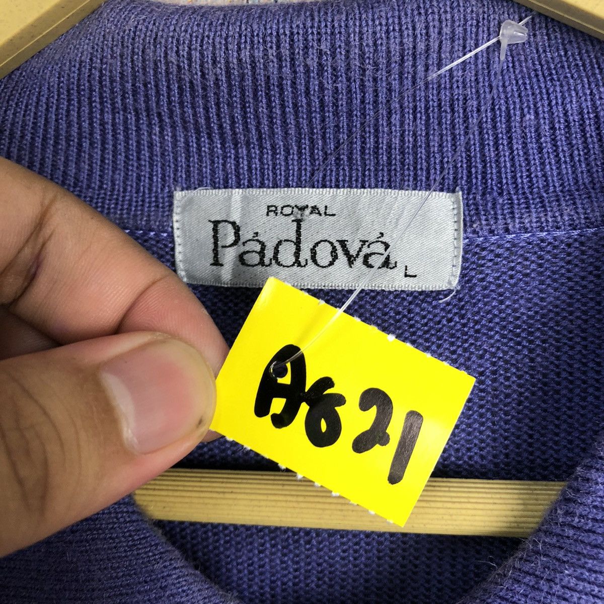 Japanese Brand Padova Purple vintage Polos #A821 Size US L / EU 52-54 / 3 - 11 Thumbnail