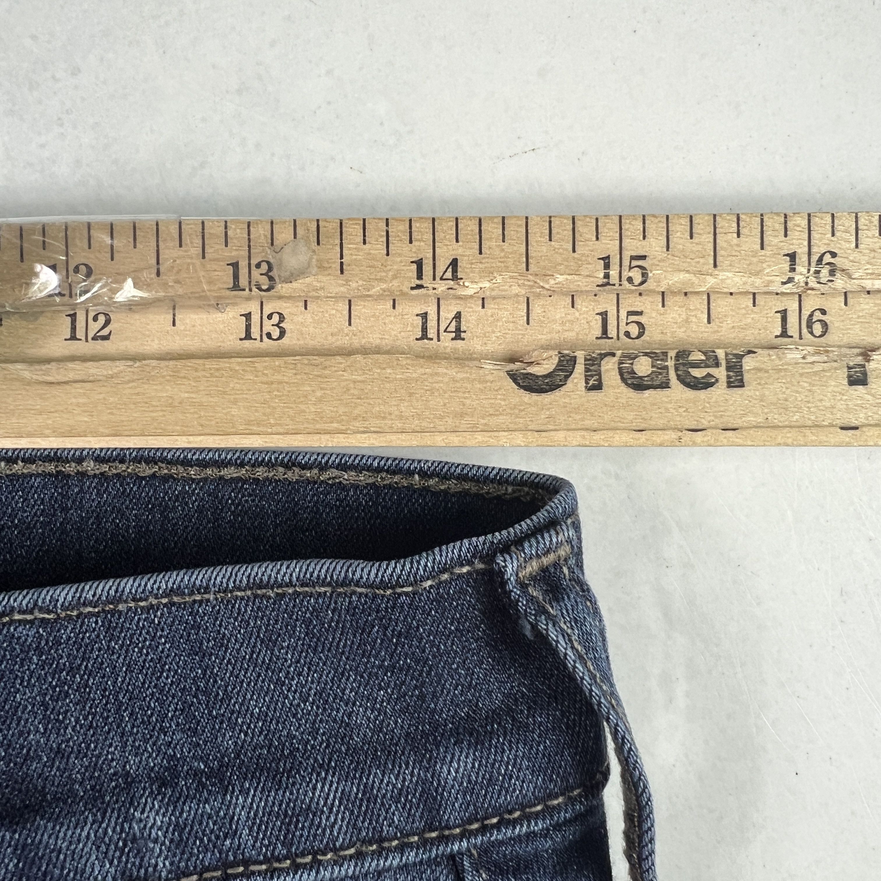 Paige Paige Jeans Lennox Slim Fit Straight Dark Blue Stretch Denim Size US 28 / EU 44 - 19 Thumbnail