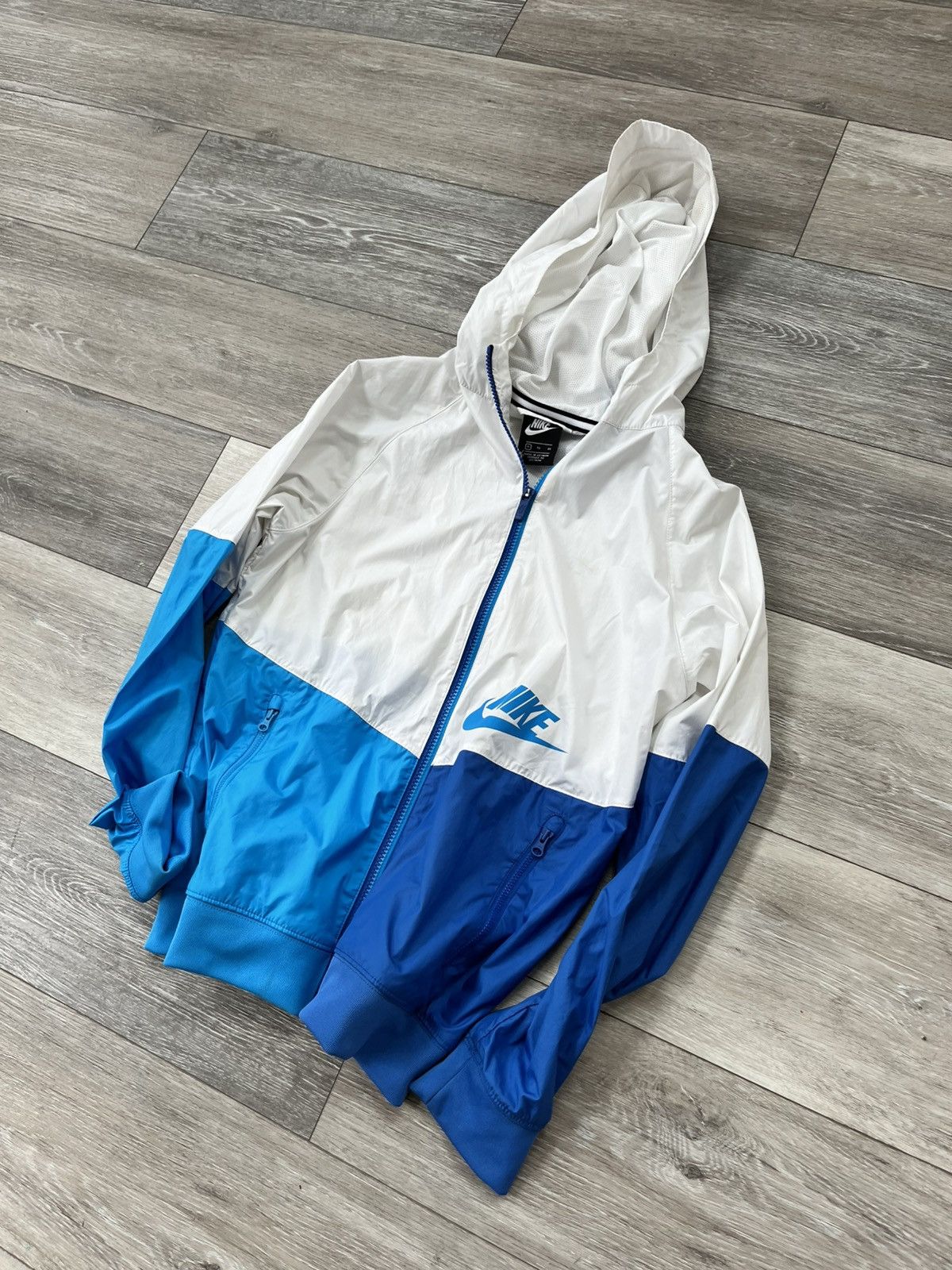Nike Nike Full Zip Pullover Hooded Windbreaker Size US S / EU 44-46 / 1 - 2 Thumbnail