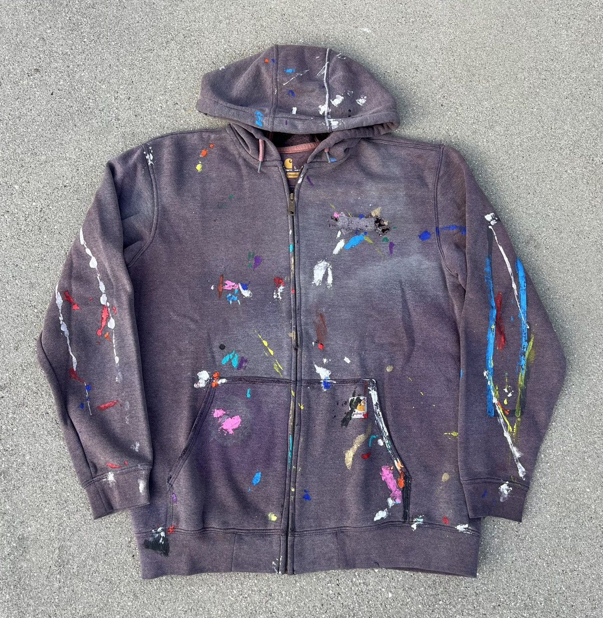 Carhartt Carhartt Hoodie Thrashed Distressed Und Fade Size US L / EU 52-54 / 3 - 7 Thumbnail