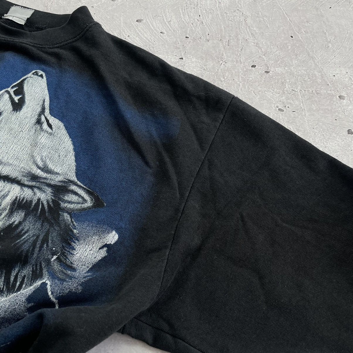 Other × Vintage Vintage 90’s Wolf All over print Sweatshirt y2k Size US L / EU 52-54 / 3 - 10 Thumbnail