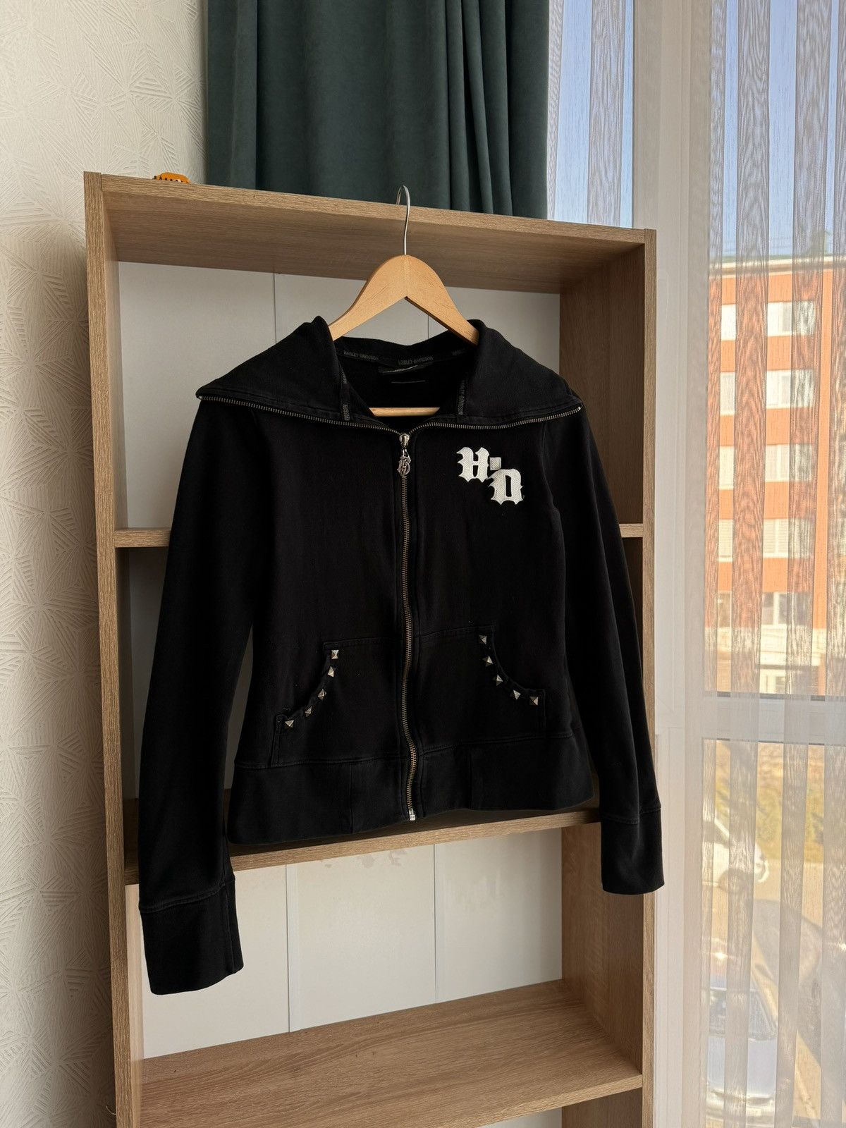Harley Davidson Vintage Harley-Davidson Japanese W' Big Logo Zip Hoodie Size S / US 4 / IT 40 - 8 Thumbnail