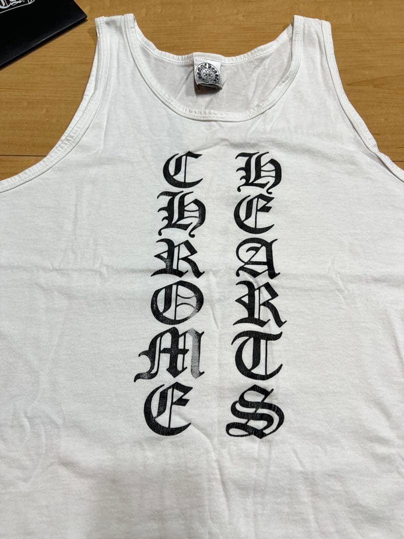 Chrome Hearts CHROME HEARTS Logo Printed Tank Top White M Size US M / EU 48-50 / 2 - 3 Thumbnail