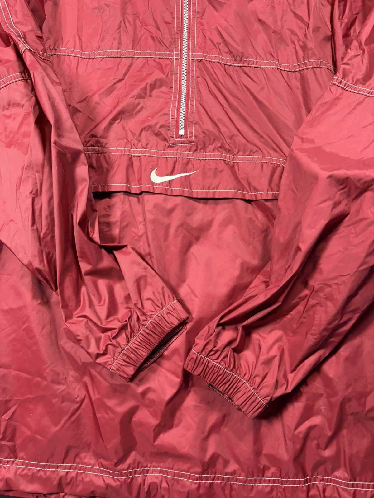 Nike Vintage Nike Zip Up Windbreaker Track Jacket RED Size US XXL / EU 58 / 5 - 3 Thumbnail