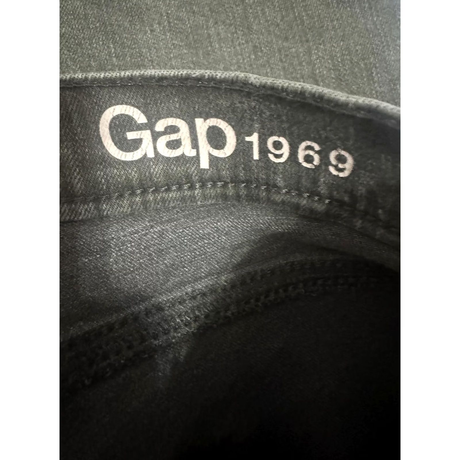 Gap Gap 1969 Resolution True Skinny Jeans - Olive Green - Size 28x28 - Denim - Women - Regular Fit - Button Closure - Cotton - Dark Wash Size 28" / US 6 / IT 42 - 2 Thumbnail