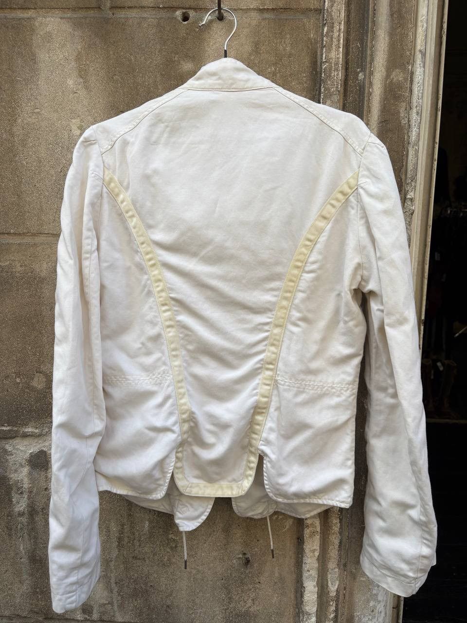 Diesel Diesel white fitted racing jacket Size L / US 10 / IT 46 - 2 Thumbnail
