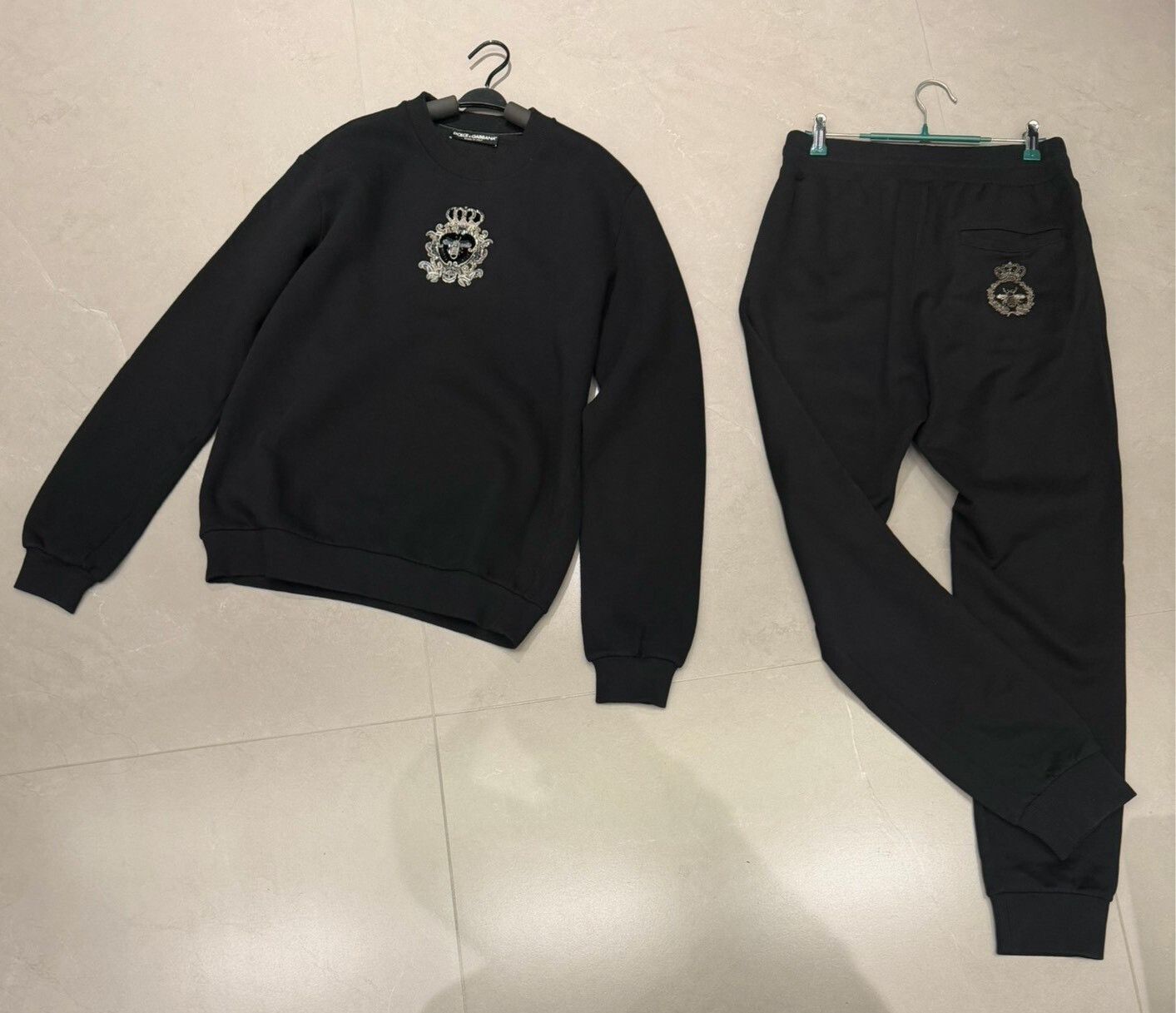 Dolce & Gabbana Dolce & Gabbana Men's Embroidered Tracksuit Size US M / EU 48-50 / 2 - 1 Thumbnail
