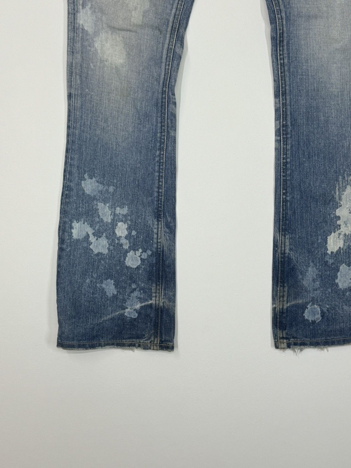 If Six Was Nine × Lee × Vintage Flare Lee Raider Muddy Acid Wash Boot Cut Style Denim Size US 29 - 8 Thumbnail