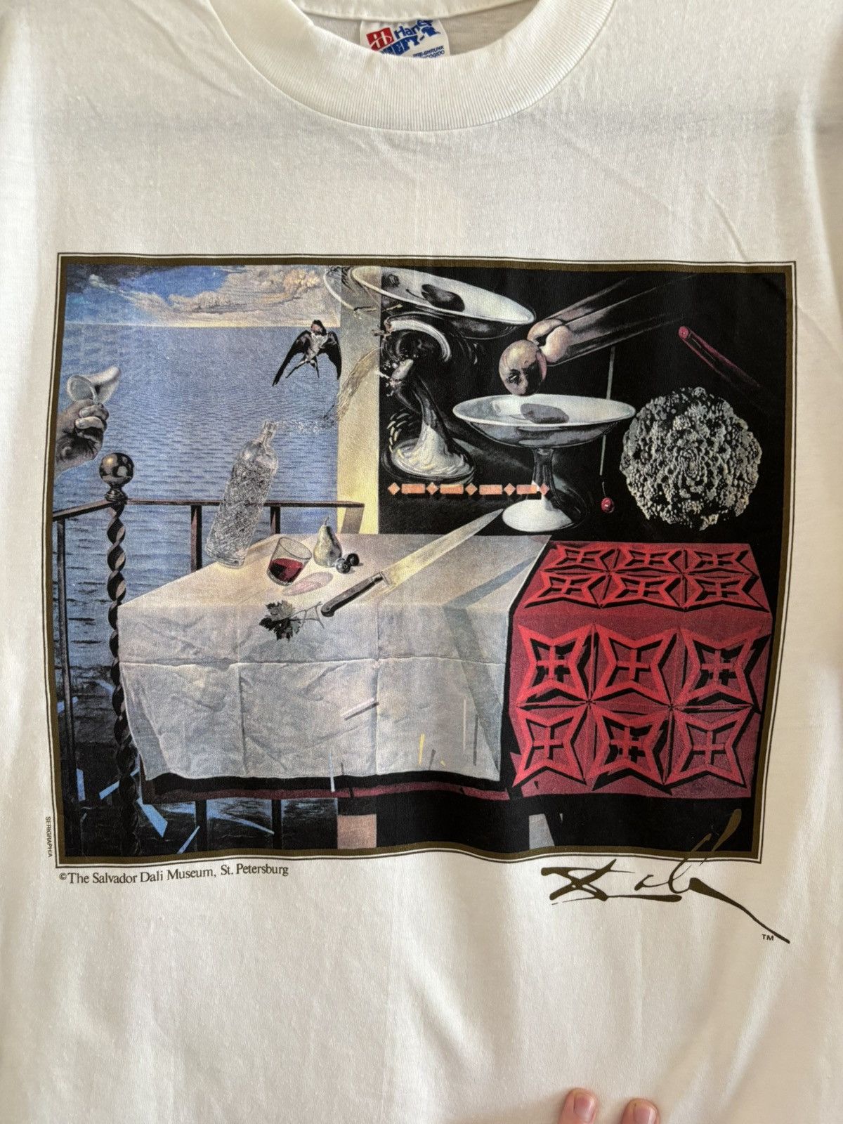 Vintage NWT Vintage 1990s Salvador Dali Museum Art Graphic Tee Rare Size US L / EU 52-54 / 3 - 3 Thumbnail