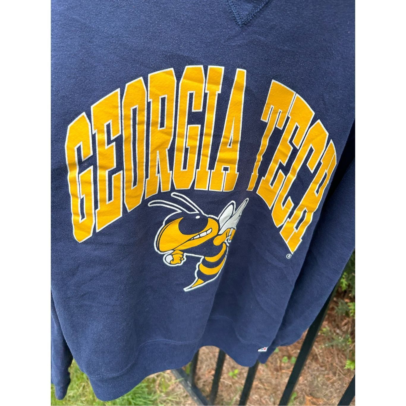 Russell Athletic 1990s Russell Athletic Georgia Tech Blue Yellow Crewneck Swe Size US M / EU 48-50 / 2 - 4 Thumbnail