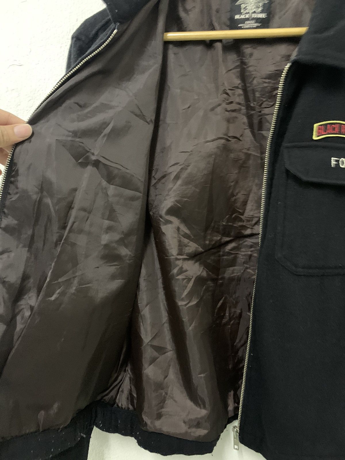 Japanese Brand × RUDE GALLERY Rude Gallery Black Rebel Wool Zipper double Chest Pocket Size US S / EU 44-46 / 1 - 10 Thumbnail