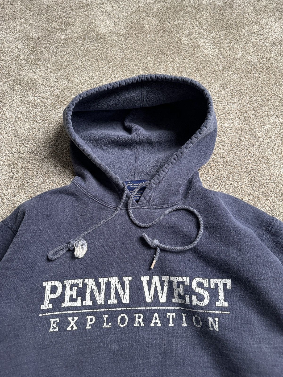 Other VINTAGE REDWOOD “PENN WEST EXPLORATION” BLUE SUNFADE HOODIE Size US M / EU 48-50 / 2 - 2 Thumbnail
